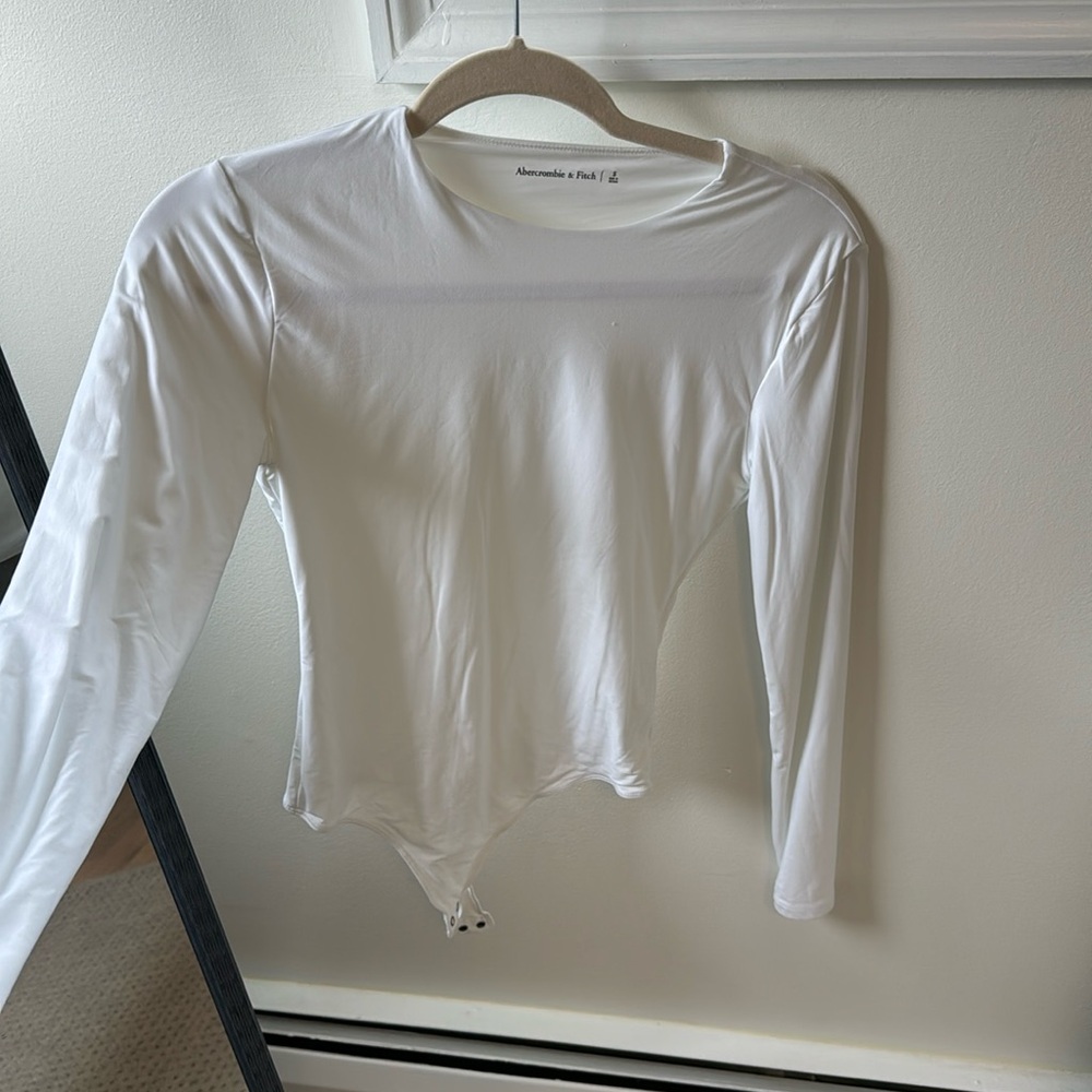 White Abercrombie body suit